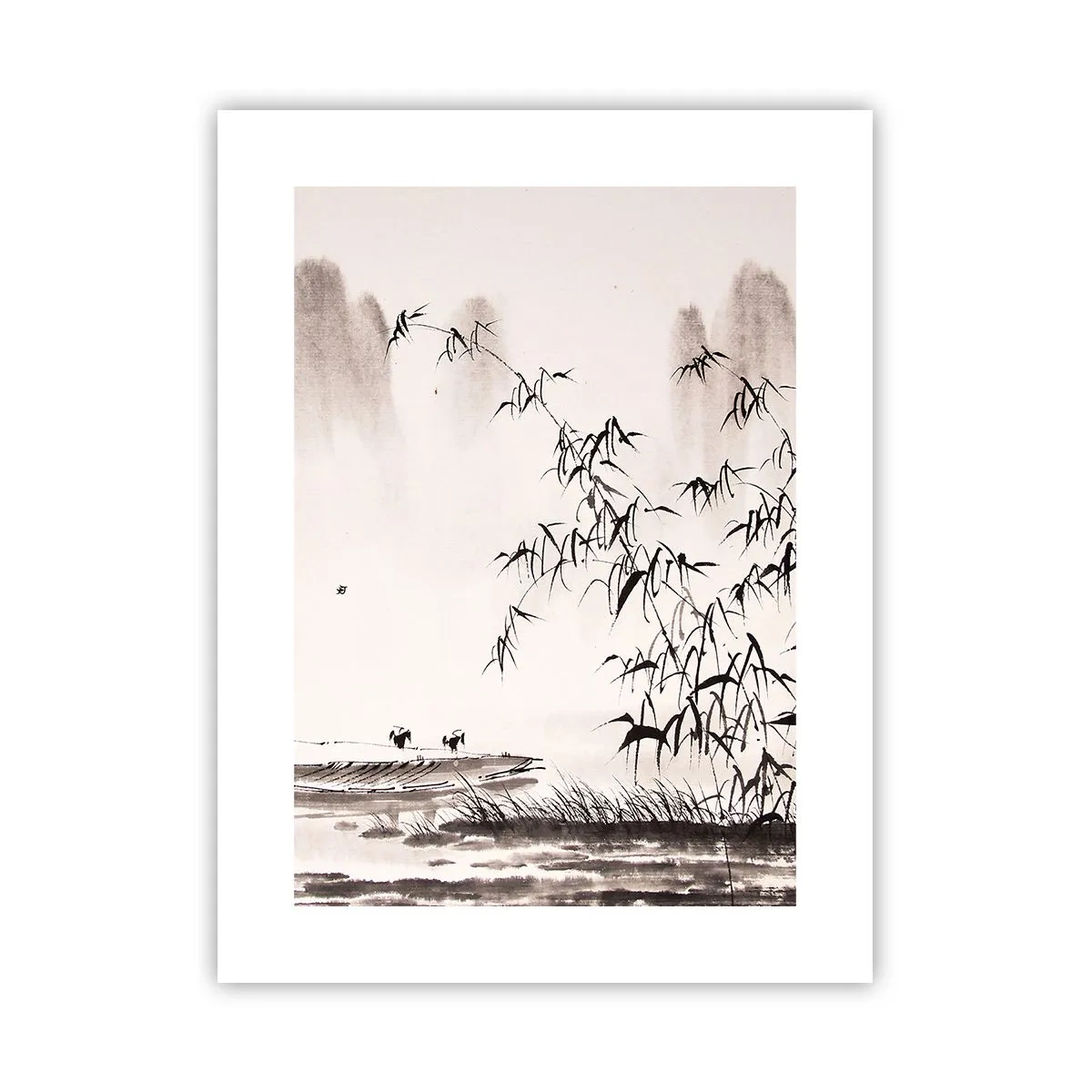 Plakat - Stilhed i rismarkerne - 30x40 cm