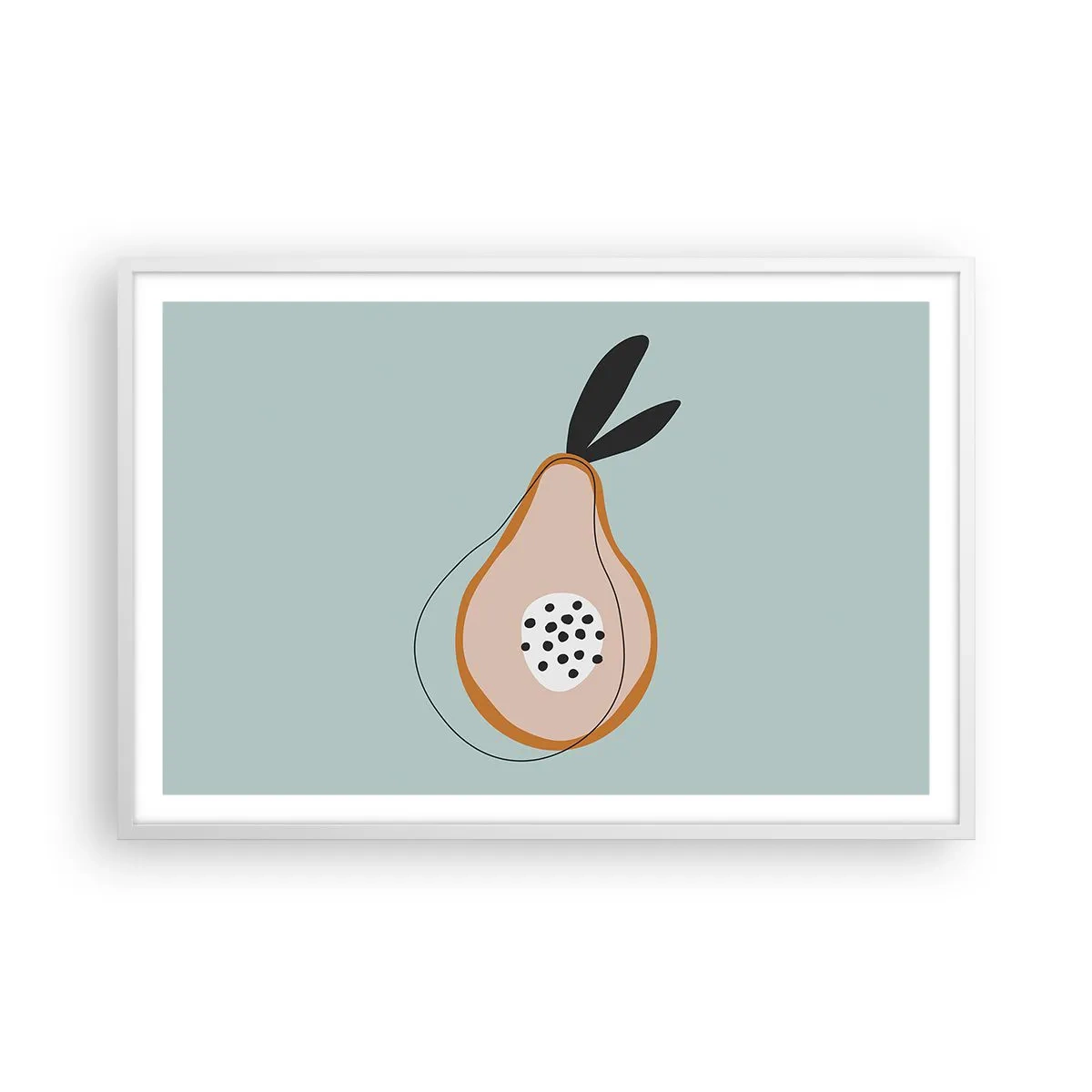 Plakat i hvid ramme - Trænge ind i tingenes natur - 91x61 cm