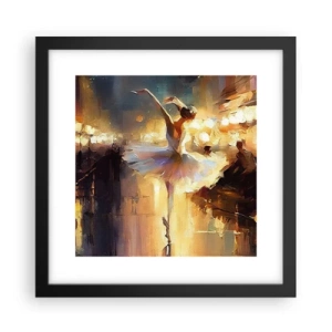 Plakat i sort ramme - Et mirakel på gaden - 30x30 cm