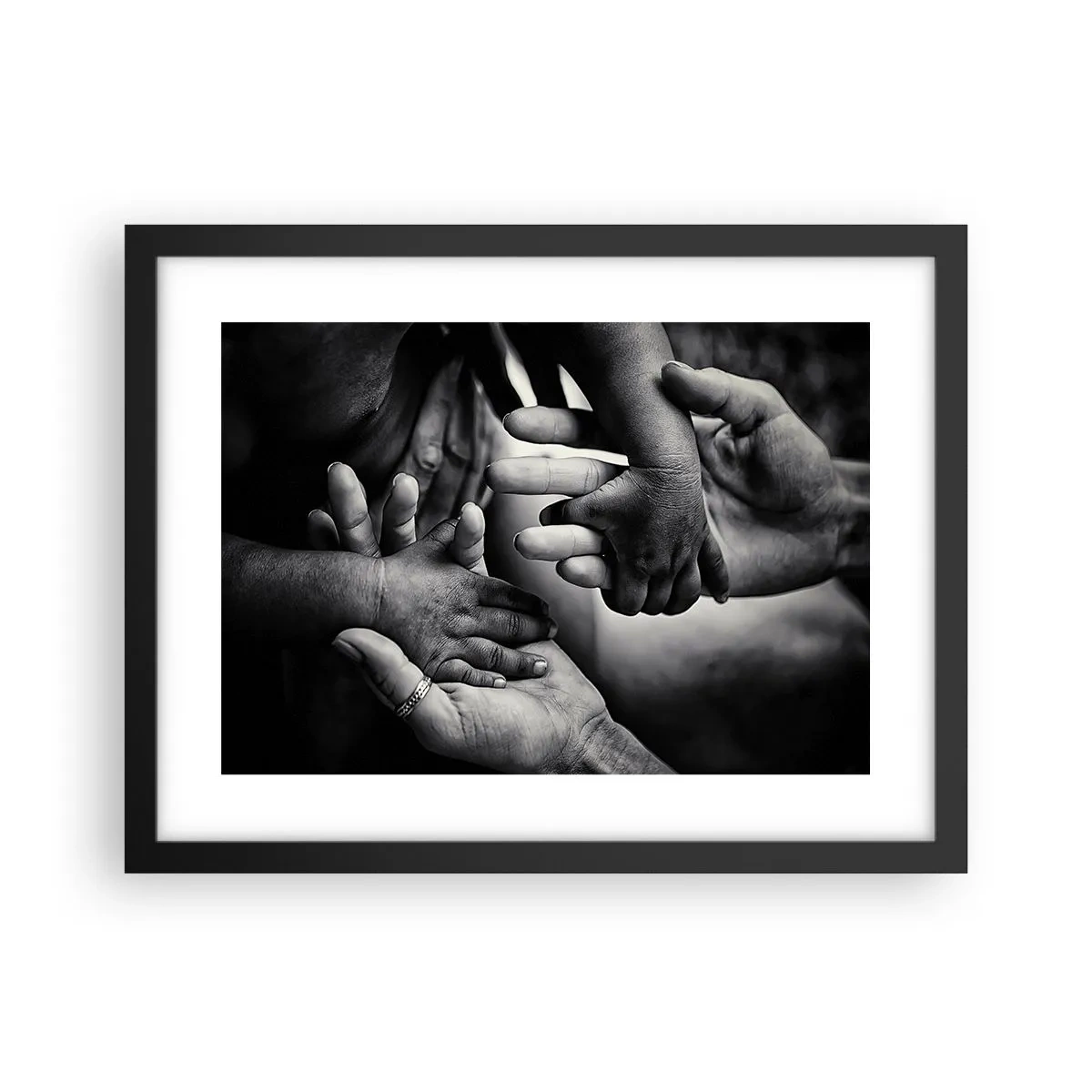 Plakat i sort ramme - At være menneske - 40x30 cm