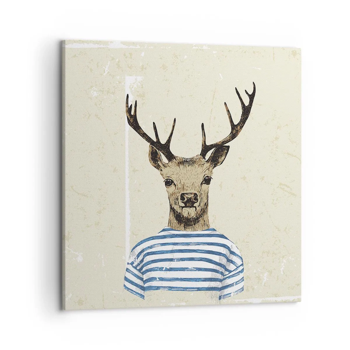 Lærredstryk - Billede på lærred - Fordi jeg kan lide stribede skjorter! - 50x50 cm