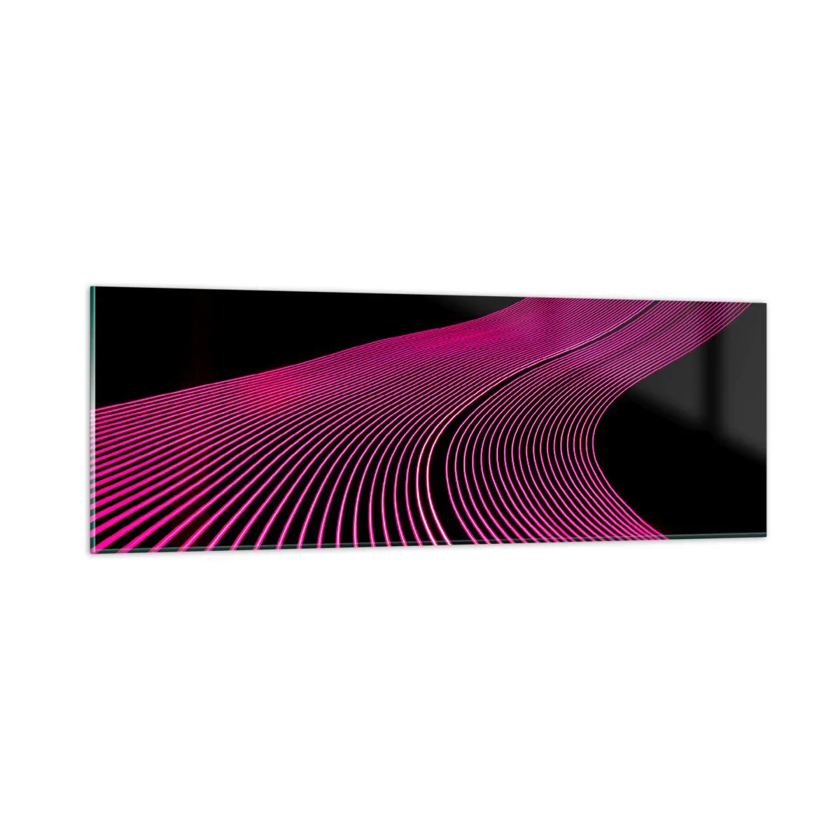 Billede på glas - En allé af lys - 90x30 cm