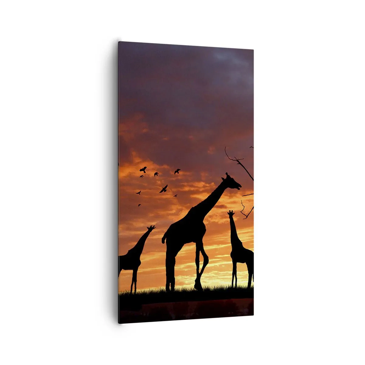 Lærredstryk - Billede på lærred - En lille middag med dem, du holder af - 65x120 cm