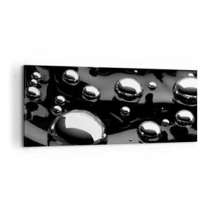 Lærredstryk - Billede på lærred - Fra de sorte dybder - 100x40 cm