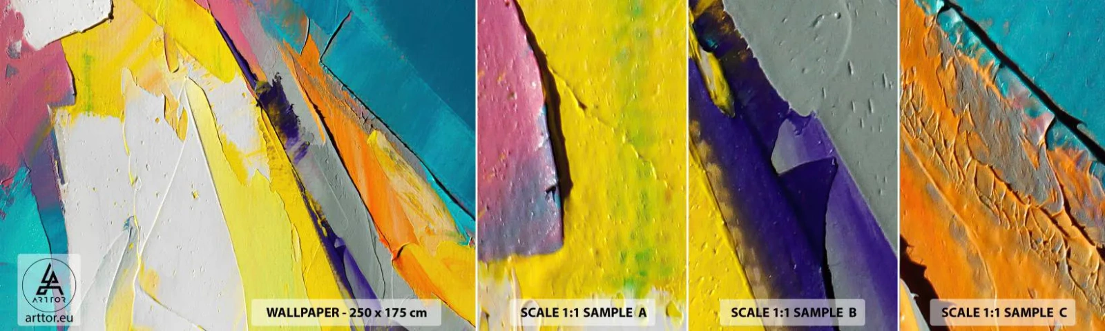 Prøve Fototapet Selvklæbende Deluxe Sticker - Lysets anatomi - Abstraktion, Stykke, 3D - 100x30 cm