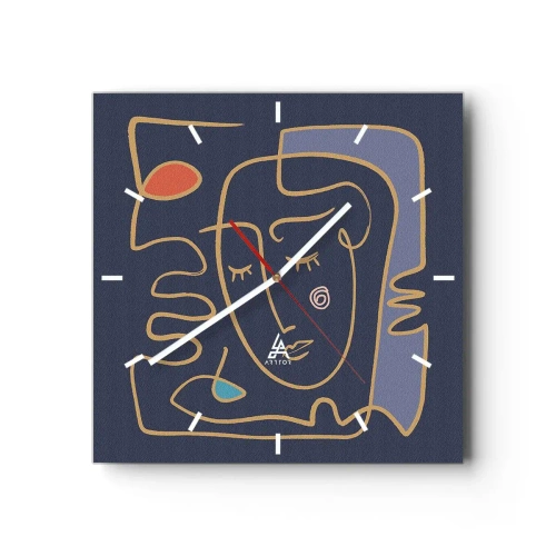 Vægur, Uret - I drømmerier - 40x40 cm