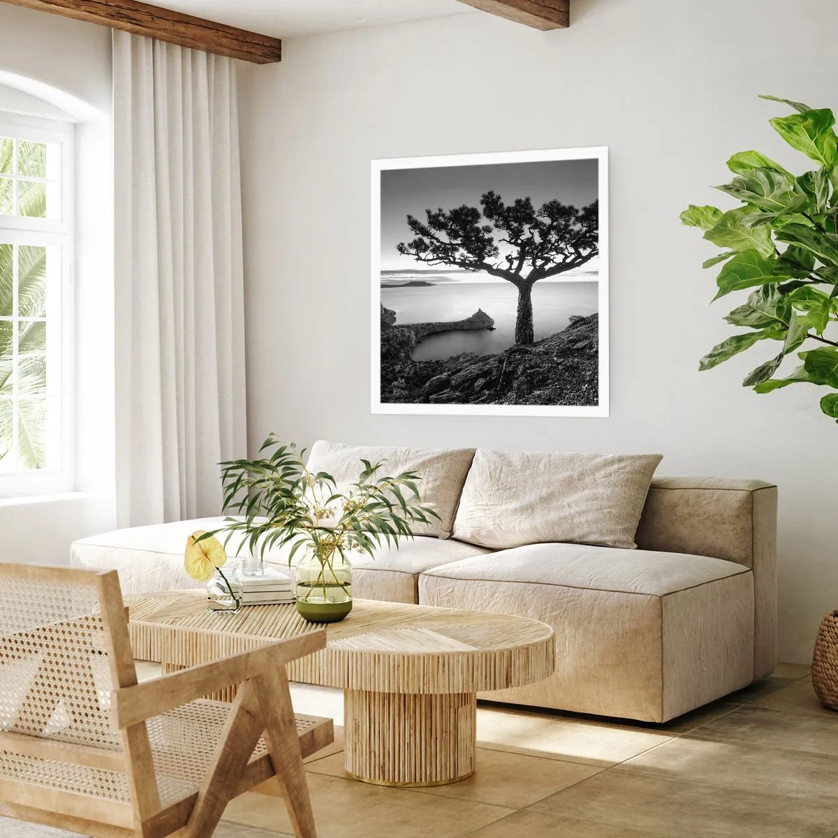 Plakat - Fred hele vejen til horisonten - 40x40 cm