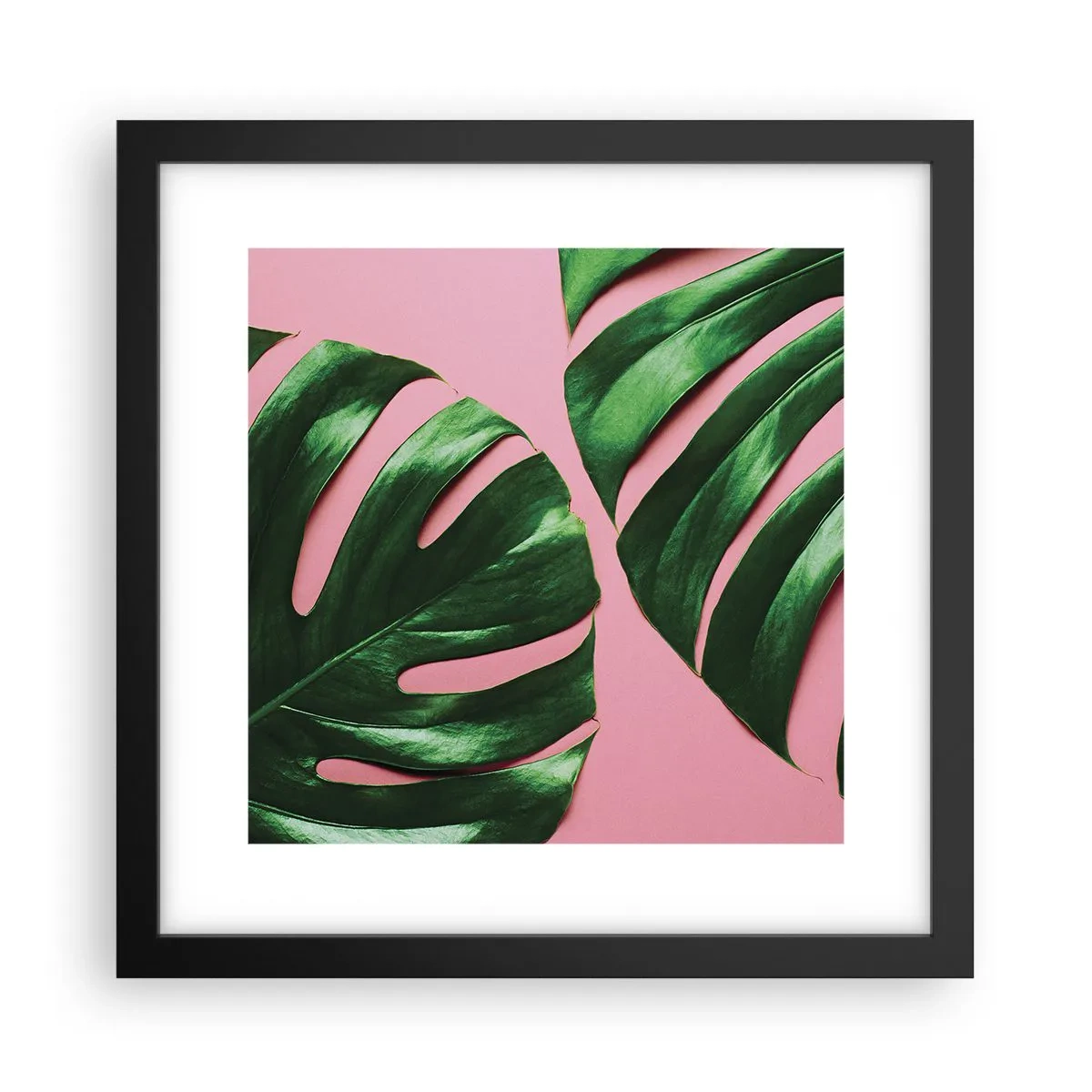 Plakat i sort ramme - Grønt rendez-vous - 30x30 cm