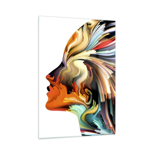 Billede på glas - En eksplosion af fantasi - 50x70 cm