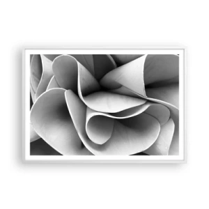 Plakat i hvid ramme - Hvad der sker i rummet - 100x70 cm