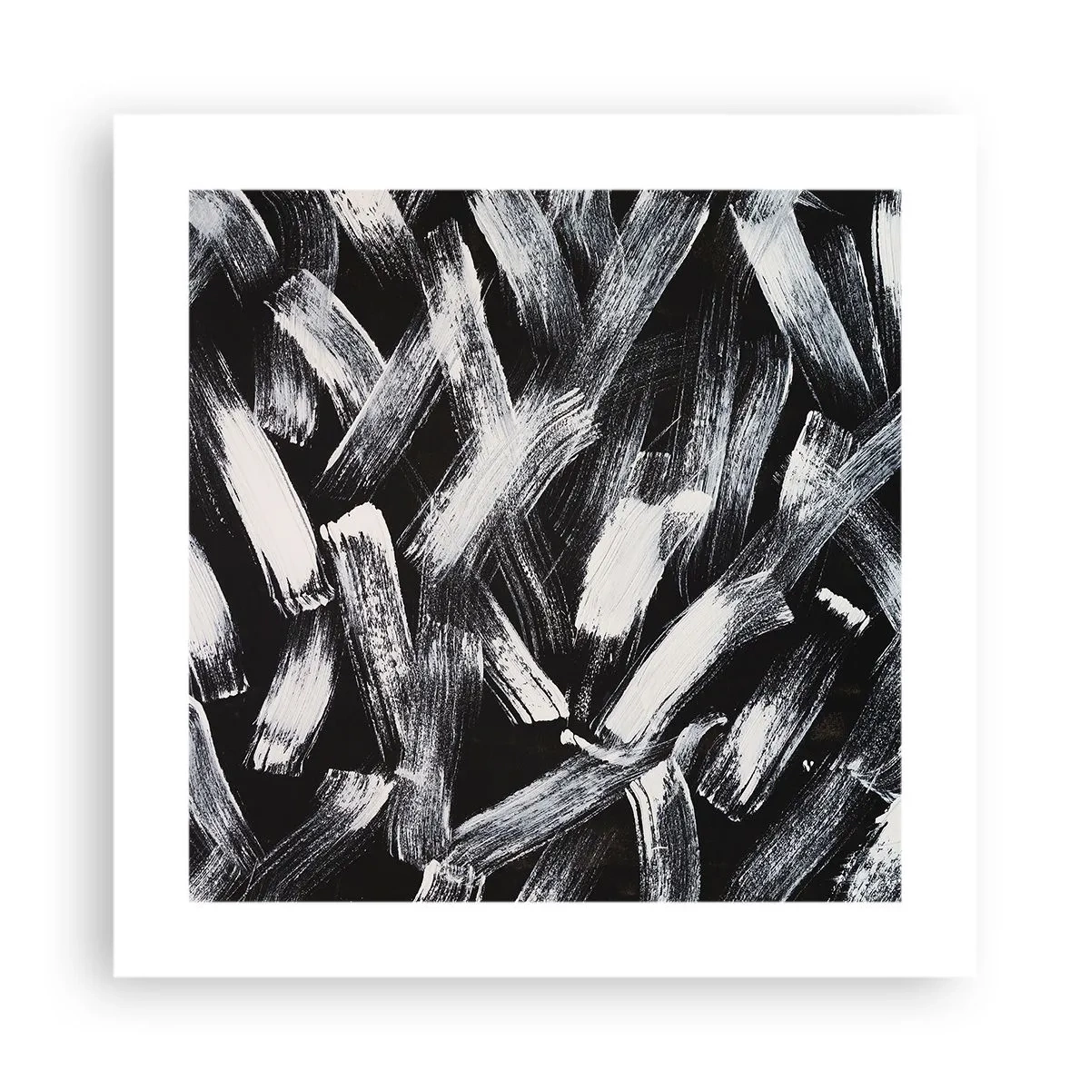 Plakat - Abstraktion i den industrielle ånd - 40x40 cm