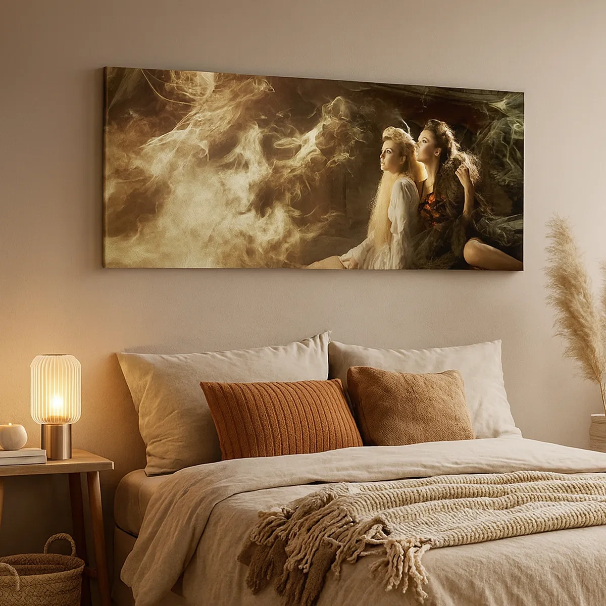 Lærredstryk - Billede på lærred - Og der skete poesi - 30x30 cm