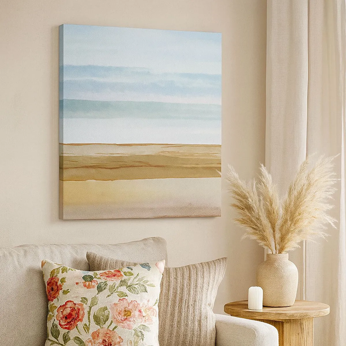 Lærredstryk - Billede på lærred - Trøst - 30x30 cm