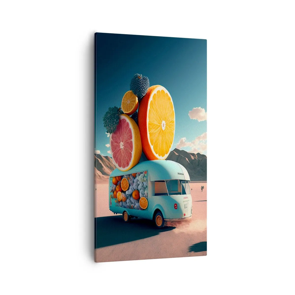 Lærredstryk - Billede på lærred - En smag af ferie - 55x100 cm