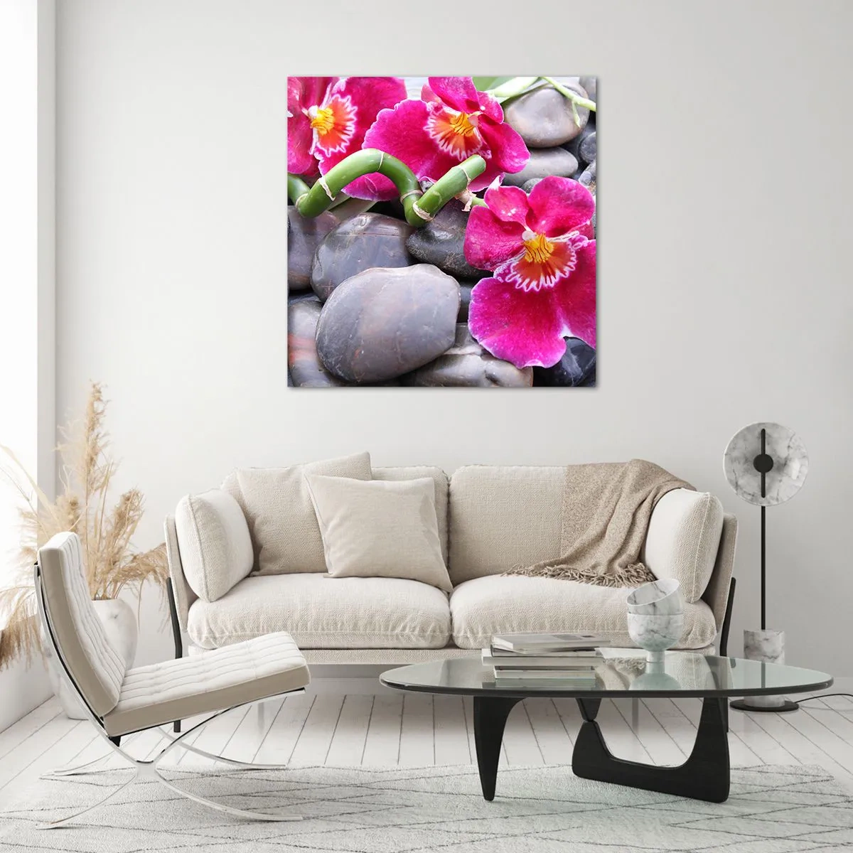 Billede på glas - Kulde og varme - 30x30 cm