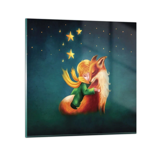 Billede på glas - Lille Prins - 70x70 cm