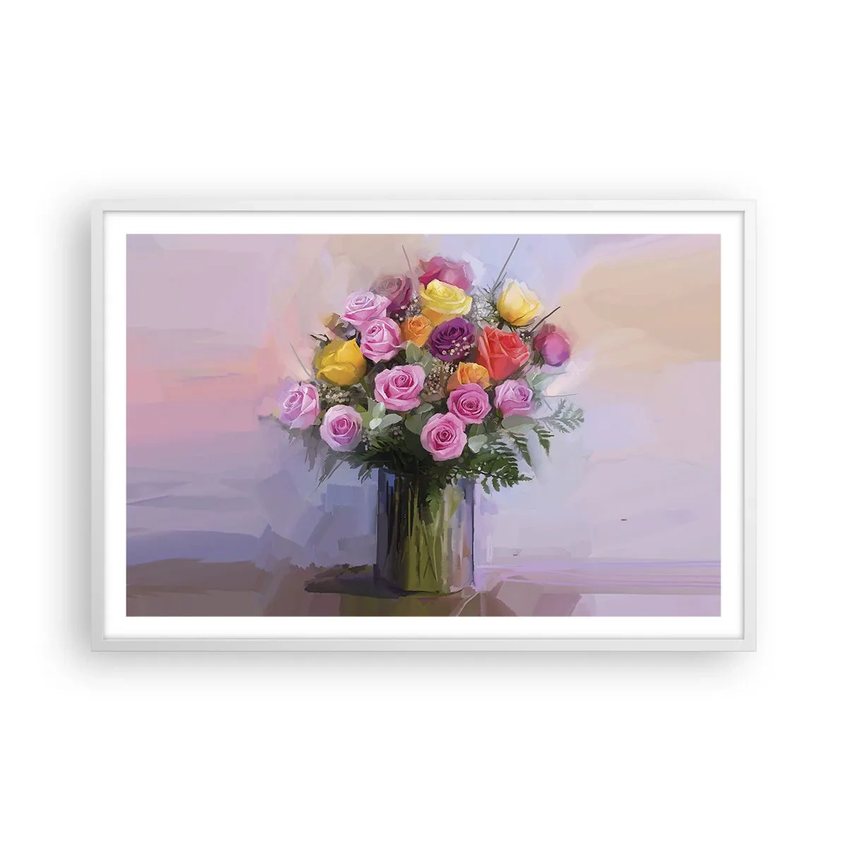 Plakat i hvid ramme - Bevaret skønhed - 91x61 cm