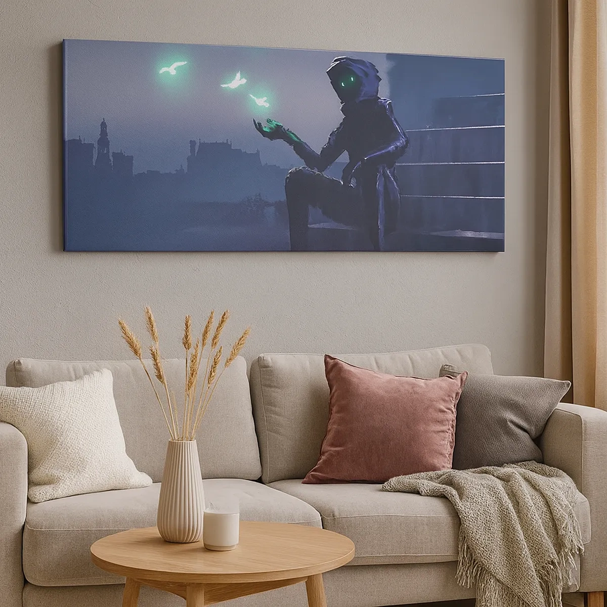 Lærredstryk - Billede på lærred - Livet vil vende tilbage - 30x30 cm