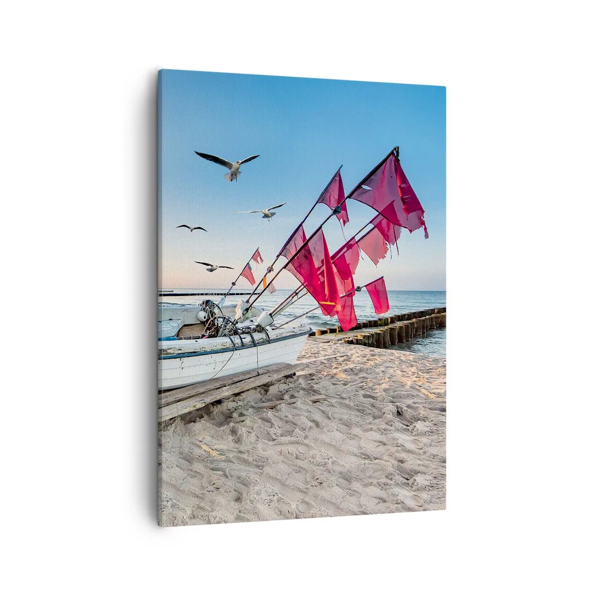 Lærredstryk - Billede på lærred - Et velfortjent hvil - 50x70 cm