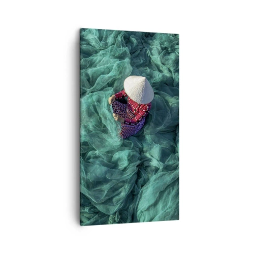 Lærredstryk - Billede på lærred - I et hav af lys - 45x80 cm