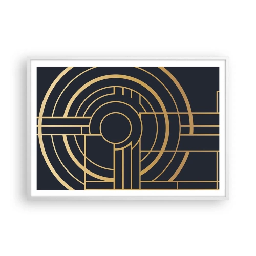 Plakat i hvid ramme - At vende tingene på hovedet - 100x70 cm