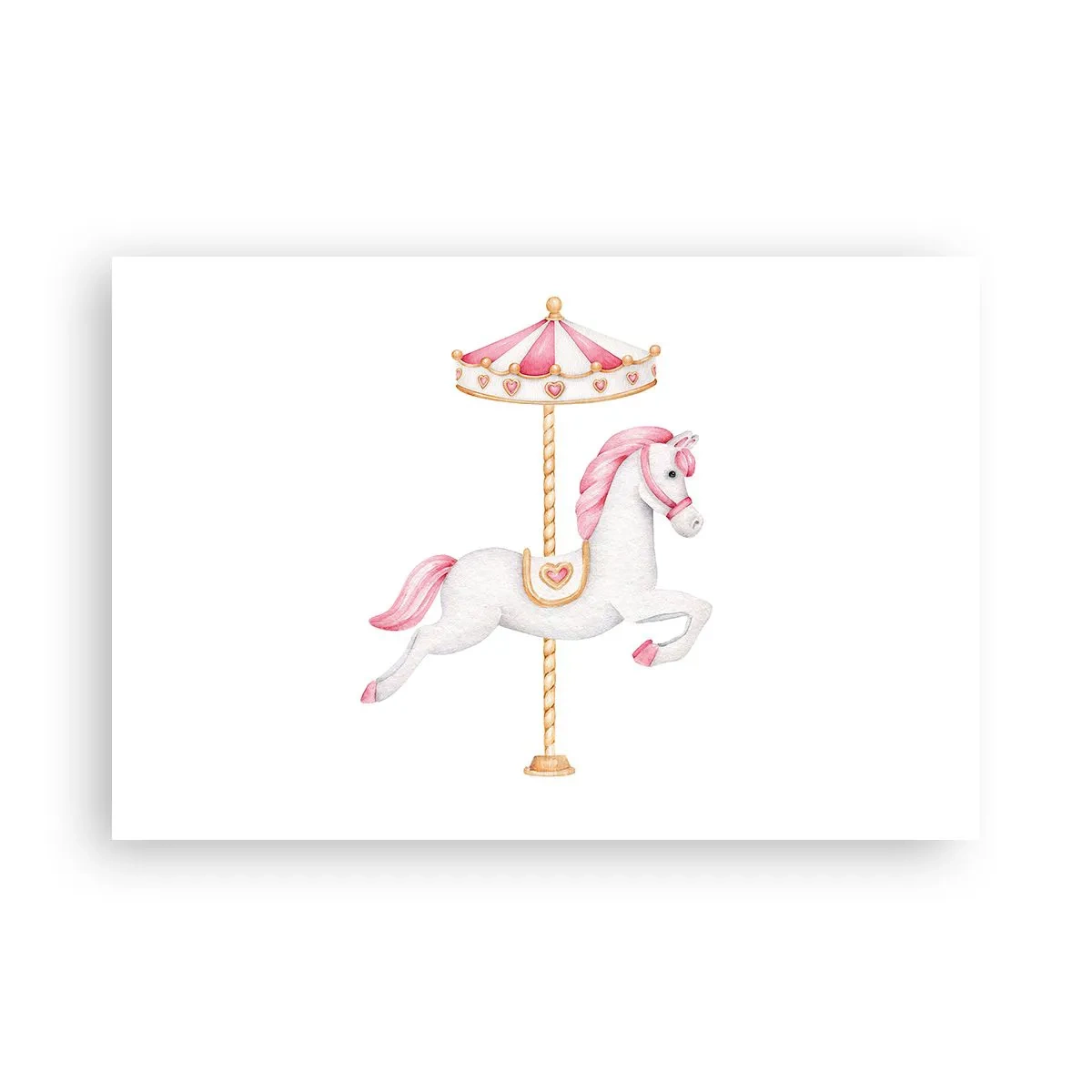 Plakat - Han satte af sted med en hov - 91x61 cm