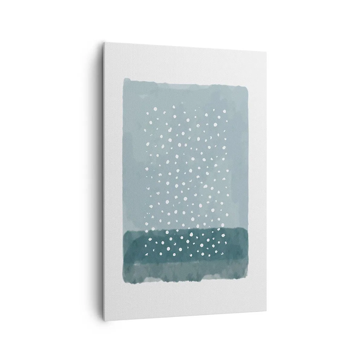 Lærredstryk - Billede på lærred - Dyrket i blåt - 80x120 cm