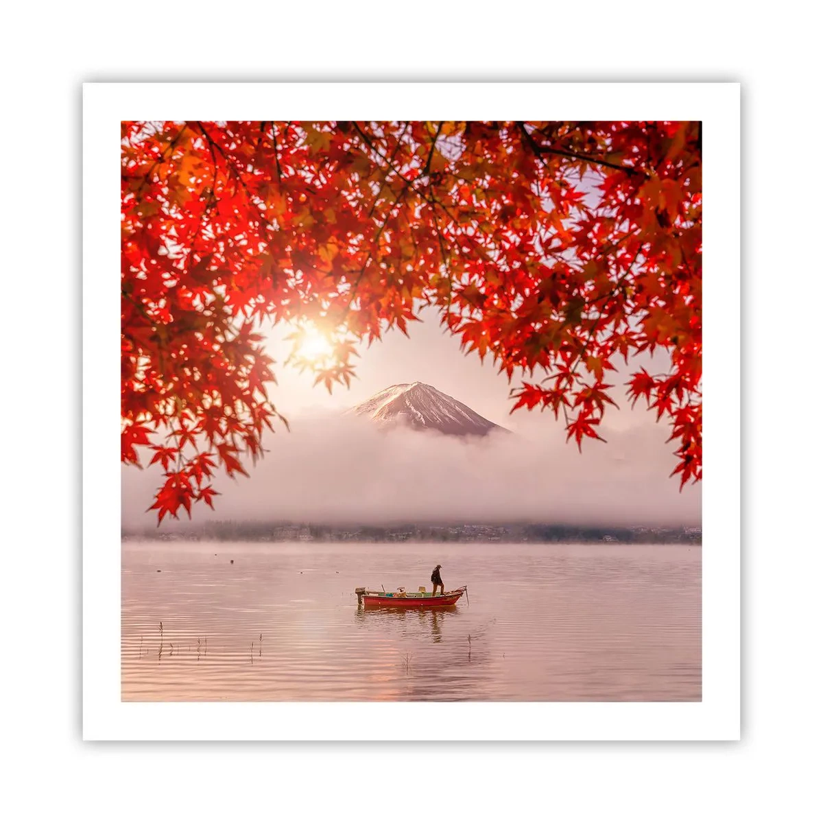 Plakat - I en japansk atmosfære - 60x60 cm