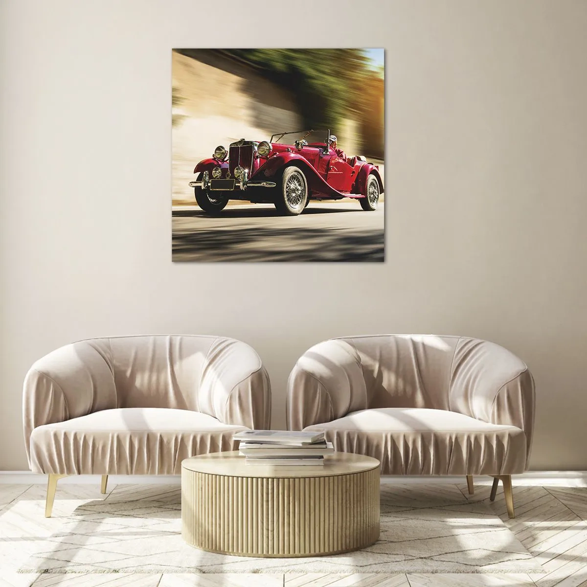 Billede på glas - Smukkere end Nike fra Samothrake - 60x60 cm