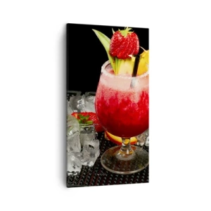 Lærredstryk - Billede på lærred - Fremkald smagen - 45x80 cm