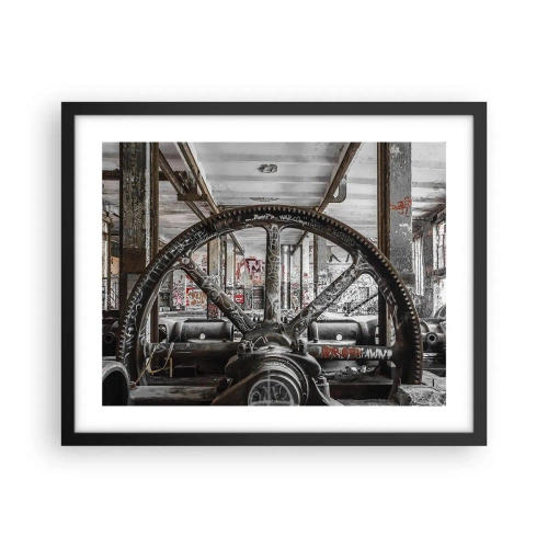 Plakat i sort ramme - Fabrikkens hemmelige liv - 50x40 cm