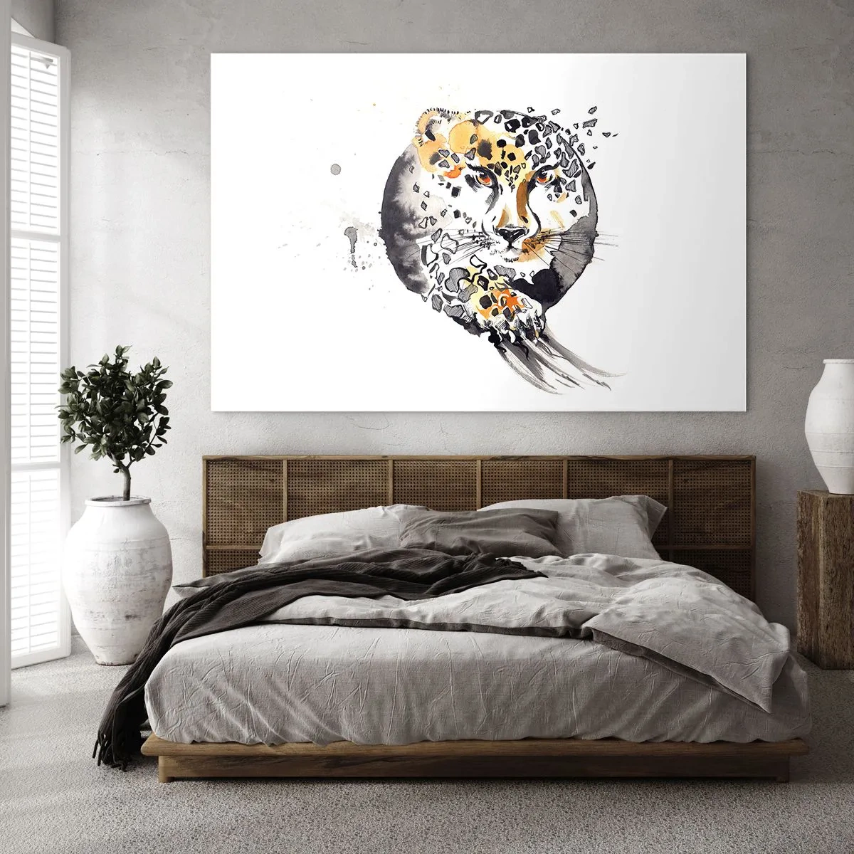 Billede på glas - Rovdyrisk skønhed - 100x70 cm