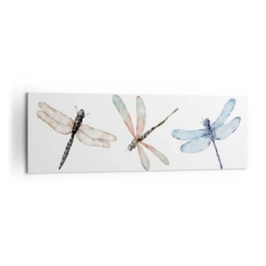 Lærredstryk - Billede på lærred - Vægtløse guldsmede - 160x50 cm