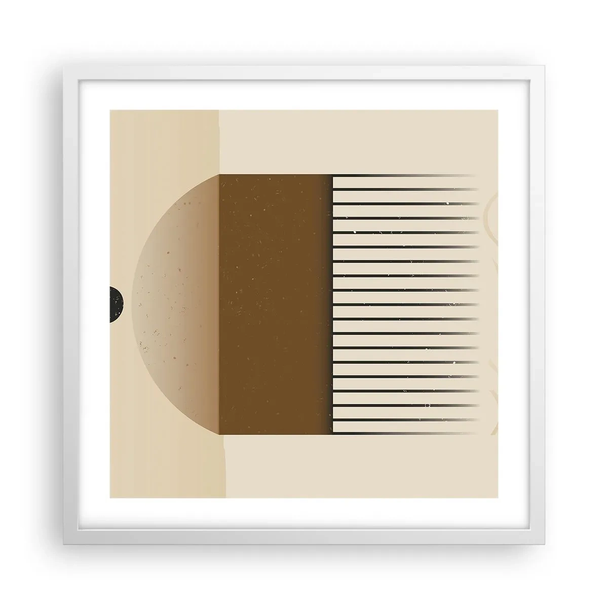 Plakat i hvid ramme - Forskellige stater - 50x50 cm