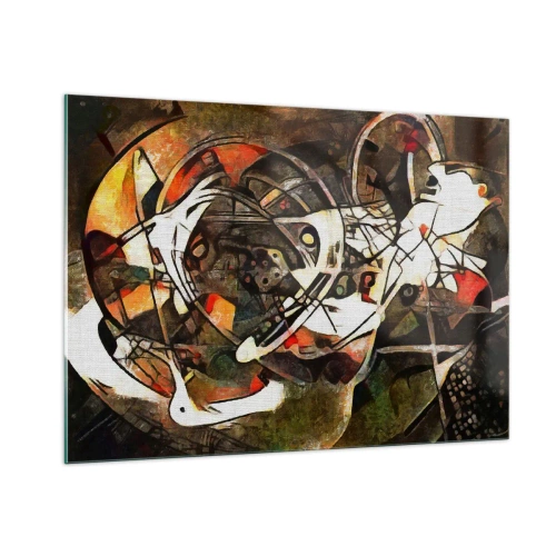 Billede på glas - Kan du høre bevægelse? - 100x70 cm