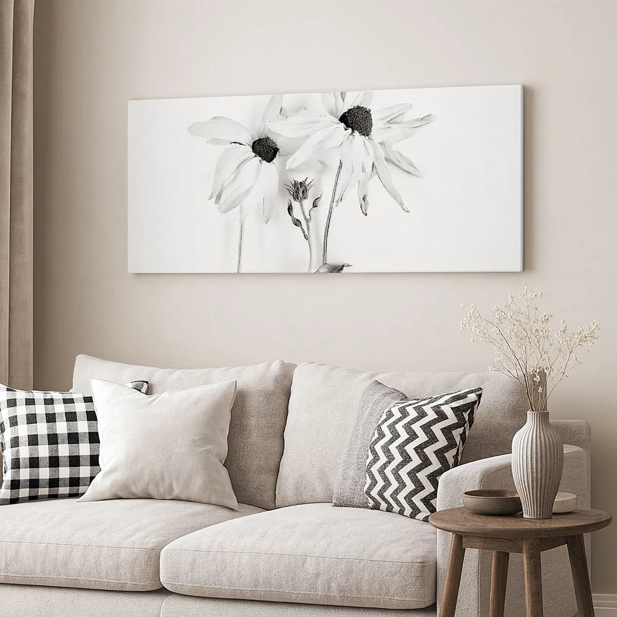 Lærredstryk - Billede på lærred - Ingen ønsker at være alene - 100x40 cm