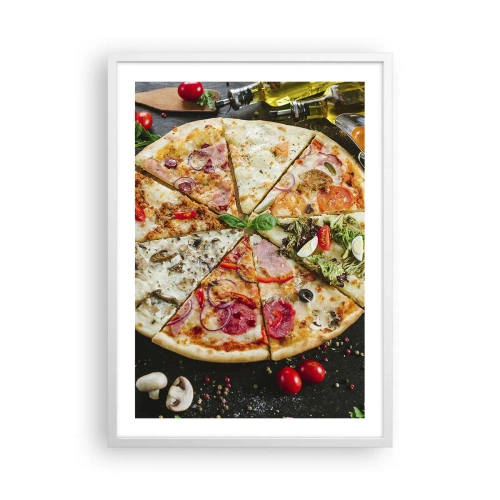 Plakat i hvid ramme - Et udvalg af smagsvarianter - 50x70 cm