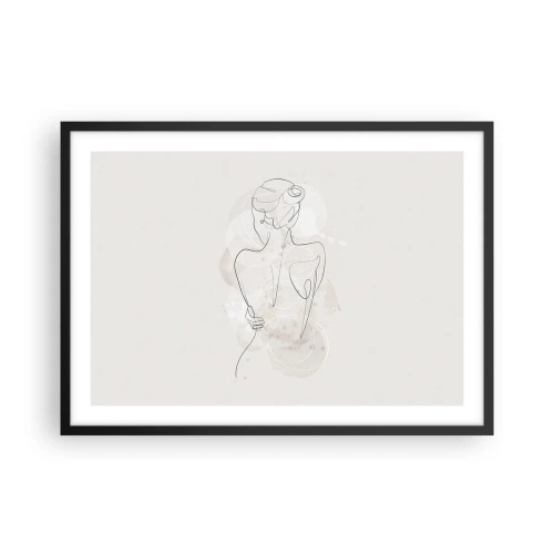 Plakat i sort ramme - Som et følsomt instrument - 70x50 cm