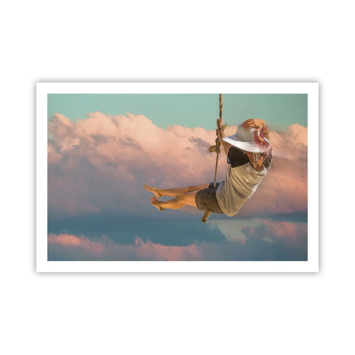 Plakat - Sjov i skyerne - 91x61 cm