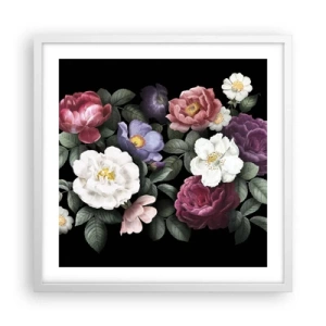 Plakat i hvid ramme - Fra en engelsk have - 50x50 cm