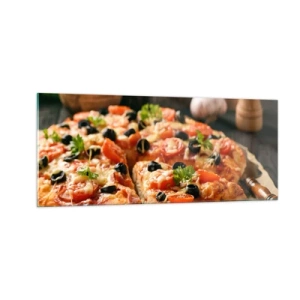 Billede på glas - Du er sluppet af sted med det igen - 100x40 cm