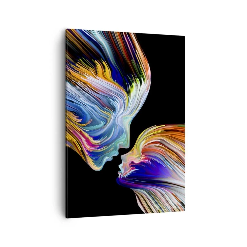 Lærredstryk - Billede på lærred - Fusion af energi og lys - 50x70 cm