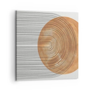 Lærredstryk - Billede på lærred - En solrig komposition - 60x60 cm