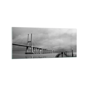 Billede på glas - Til hver, hvad han fortjener - 120x50 cm