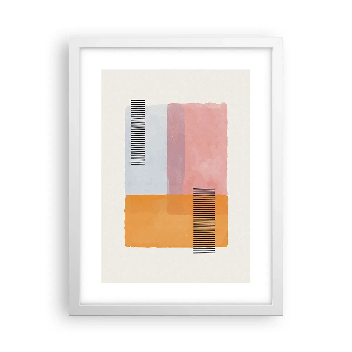 Plakat i hvid ramme - Fra hjørne til hjørne - 30x40 cm