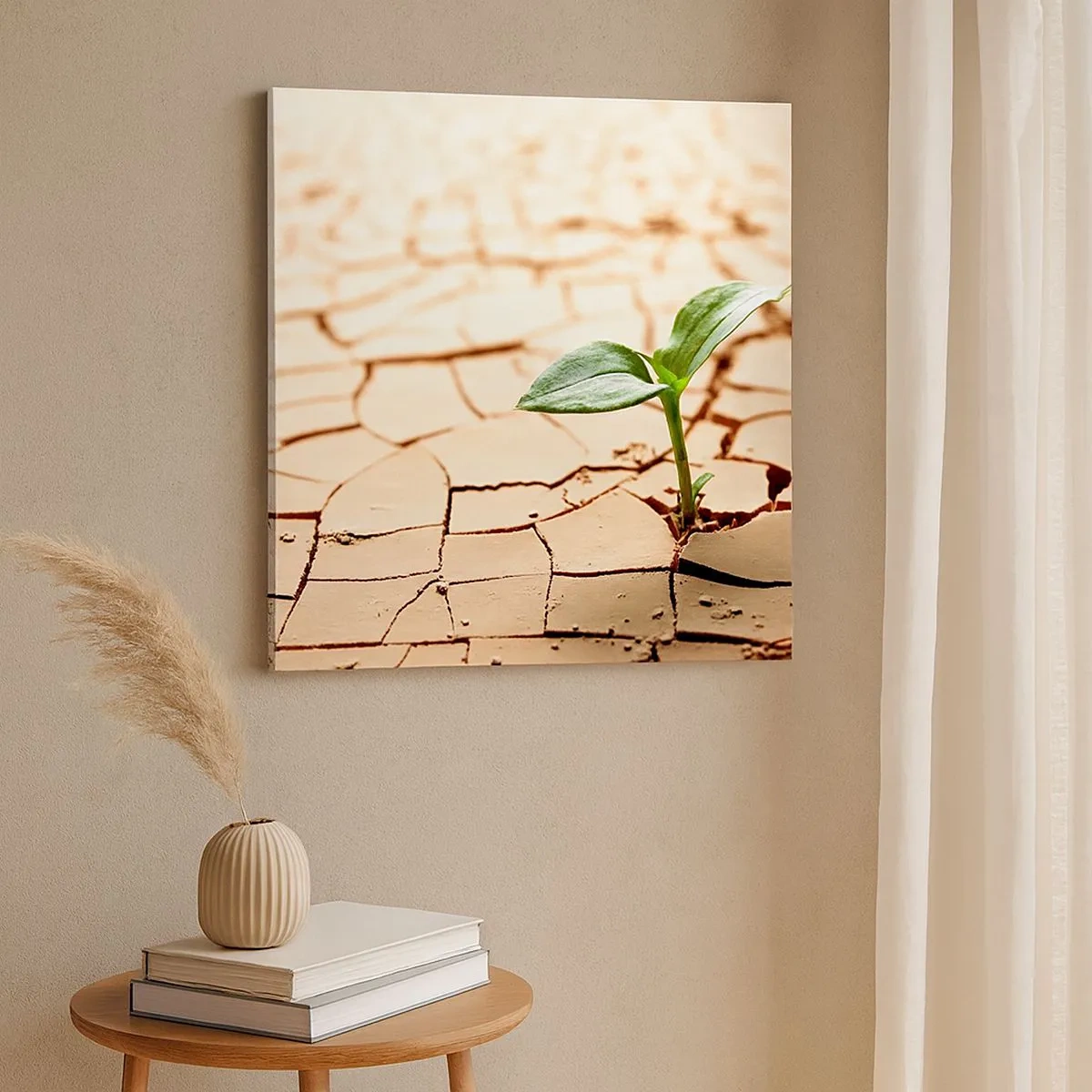 Lærredstryk - Billede på lærred - Den ukuelige livskraft - 30x30 cm