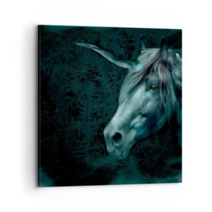 Lærredstryk - Billede på lærred - I en eventyrlig skov - 70x70 cm