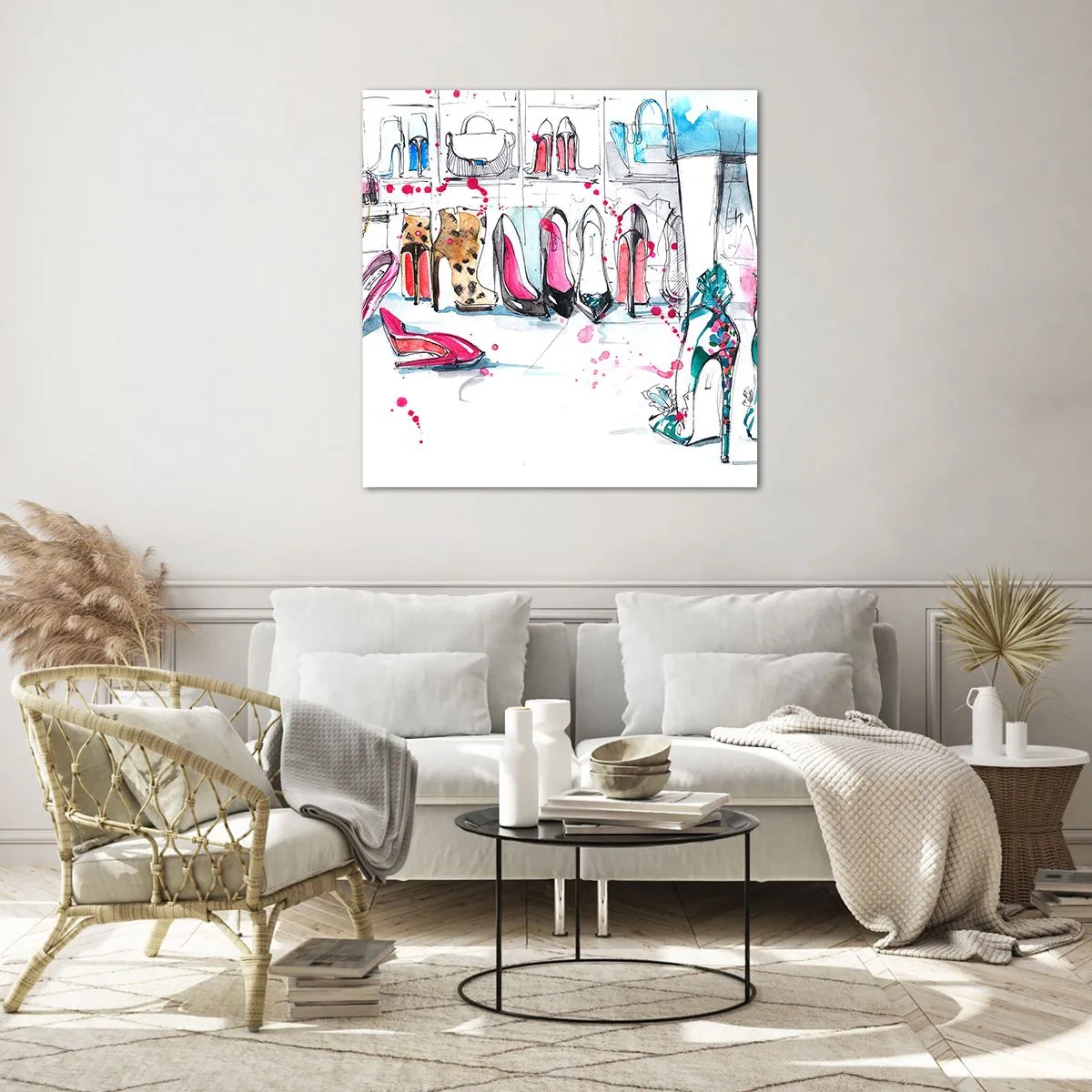 Billede på glas - Sesam, åbn dig - 50x50 cm