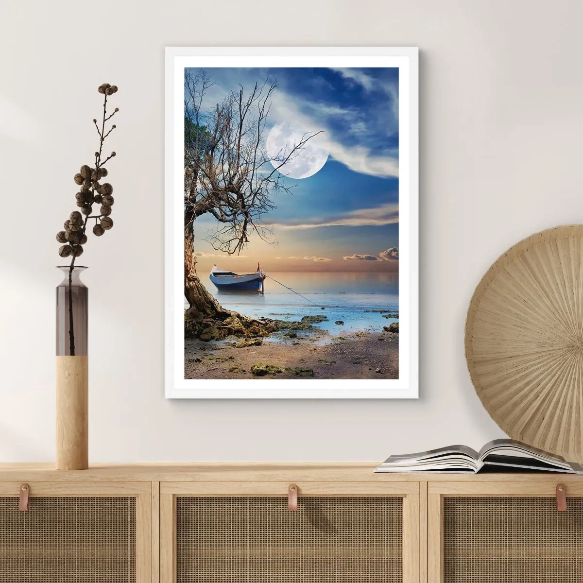 Plakat i hvid ramme - Er dette enden eller begyndelsen? - 30x40 cm