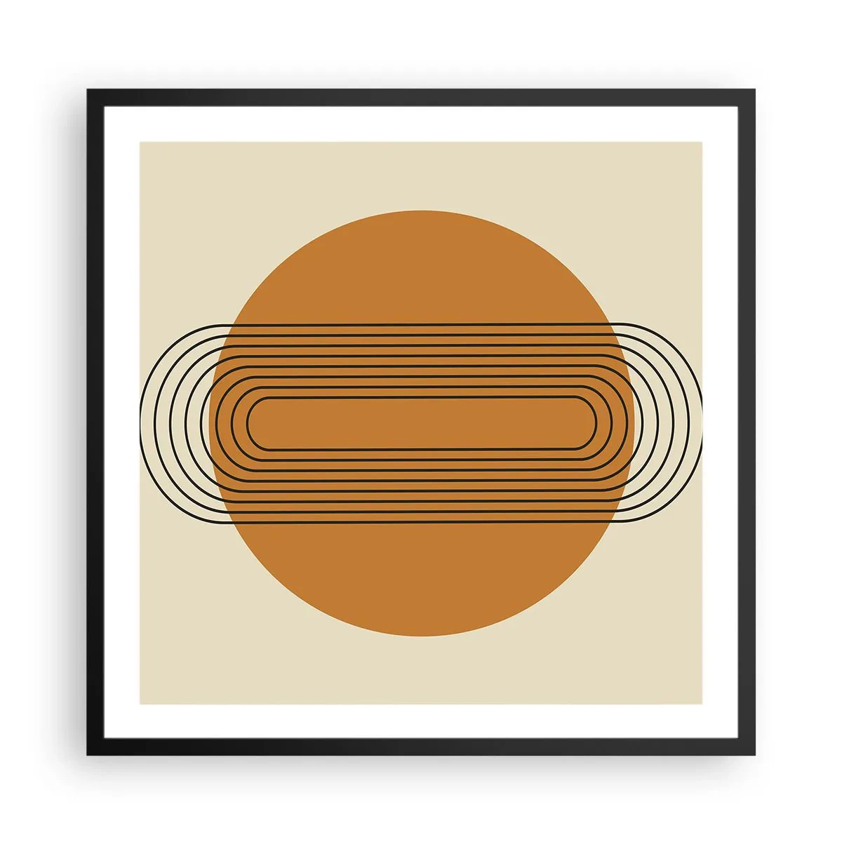 Plakat i sort ramme - Den perfekte plan - 60x60 cm